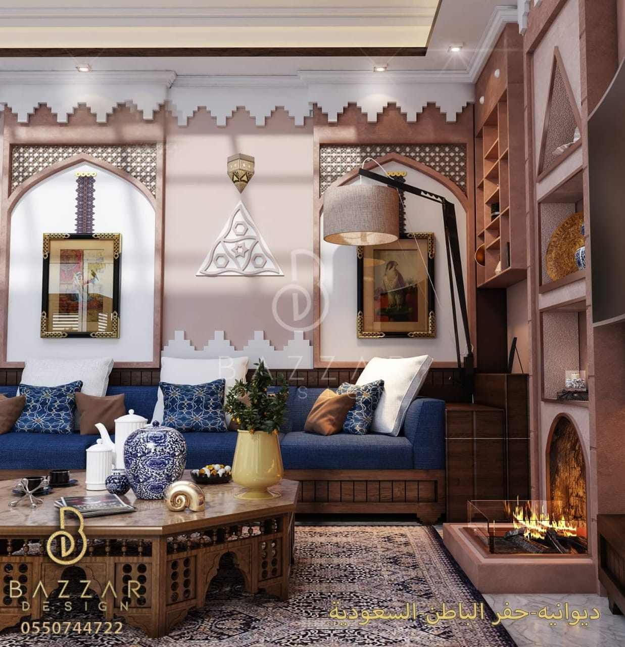 تصميم مجالس وديوانيات خارجية بازار للتصميم الداخلى والديكور