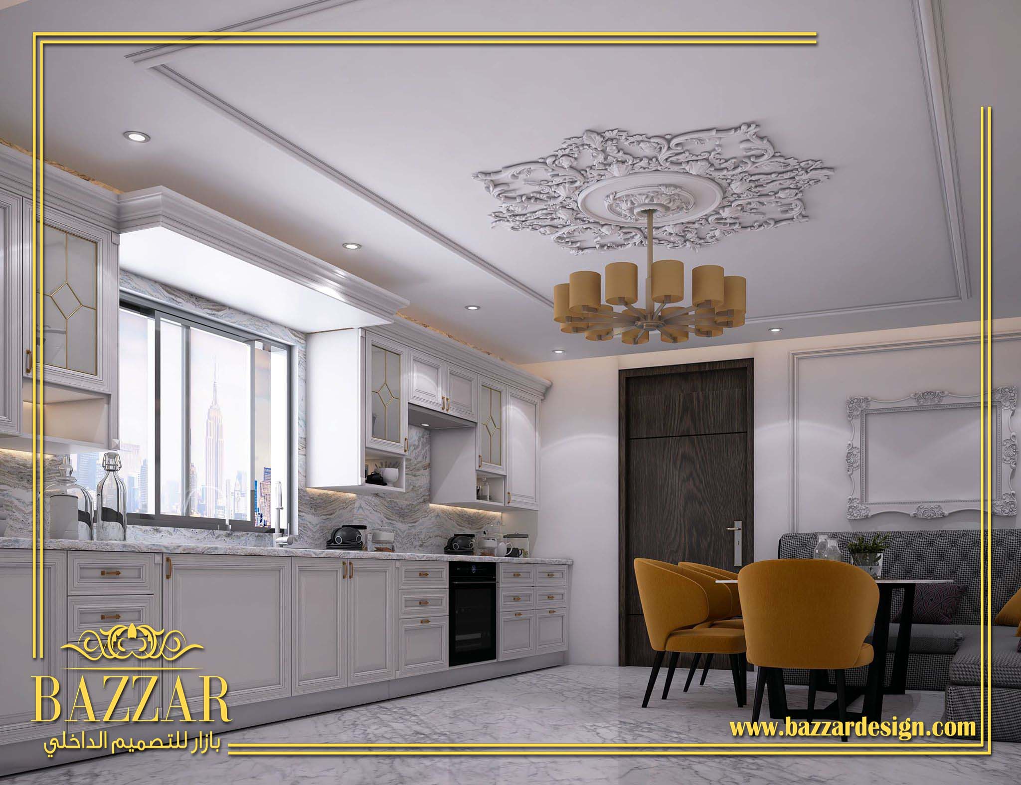 تصميم ديكورات مطابخ بازار للتصميم الداخلى والديكور