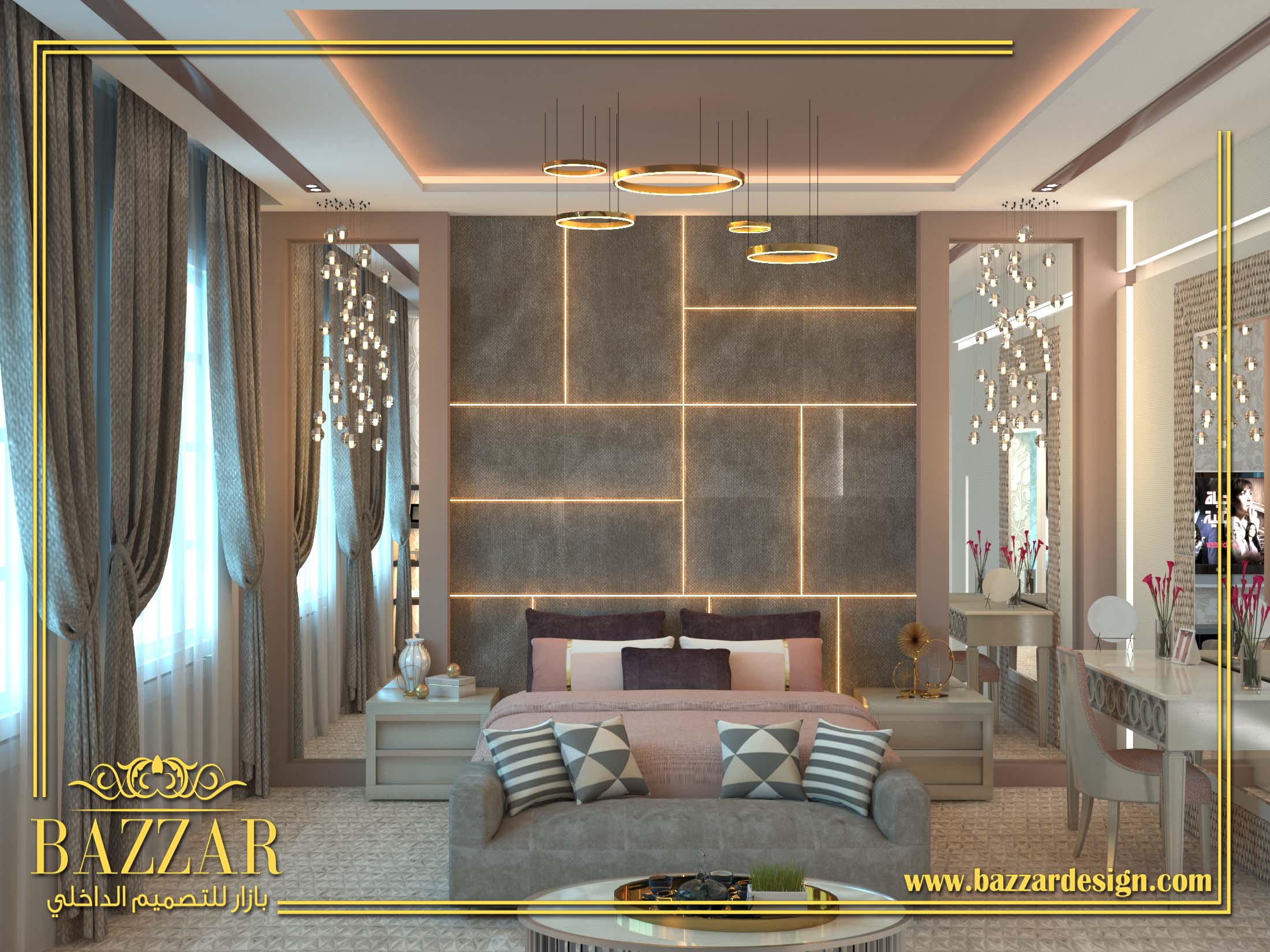 تصميم ديكور غرف نوم - بازار للتصميم الداخلي و الديكور