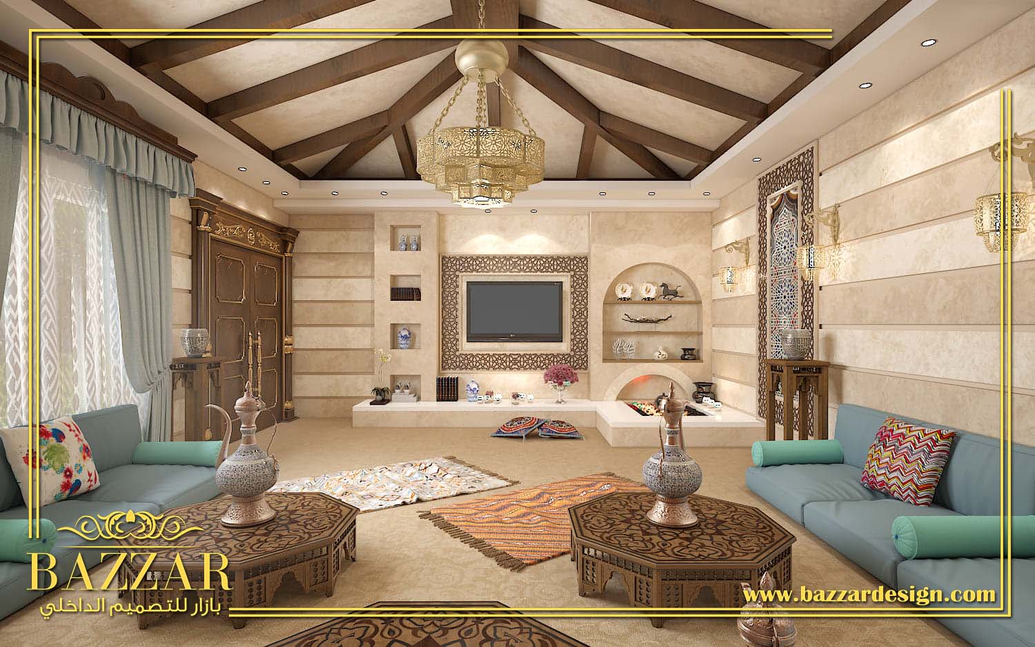 غرفة معيشة بازار للتصميم الداخلي و الديكور ديكورات غرف معيشة