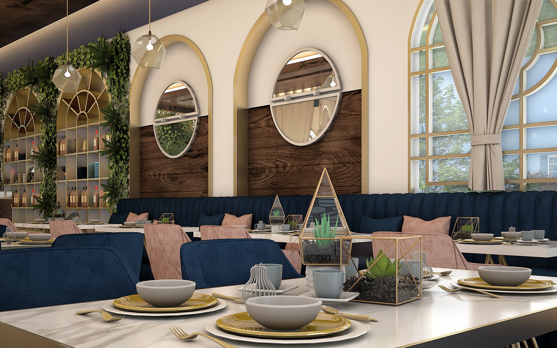 تصميم مقاهي بازار للتصميم الداخلى والديكور بالدمام