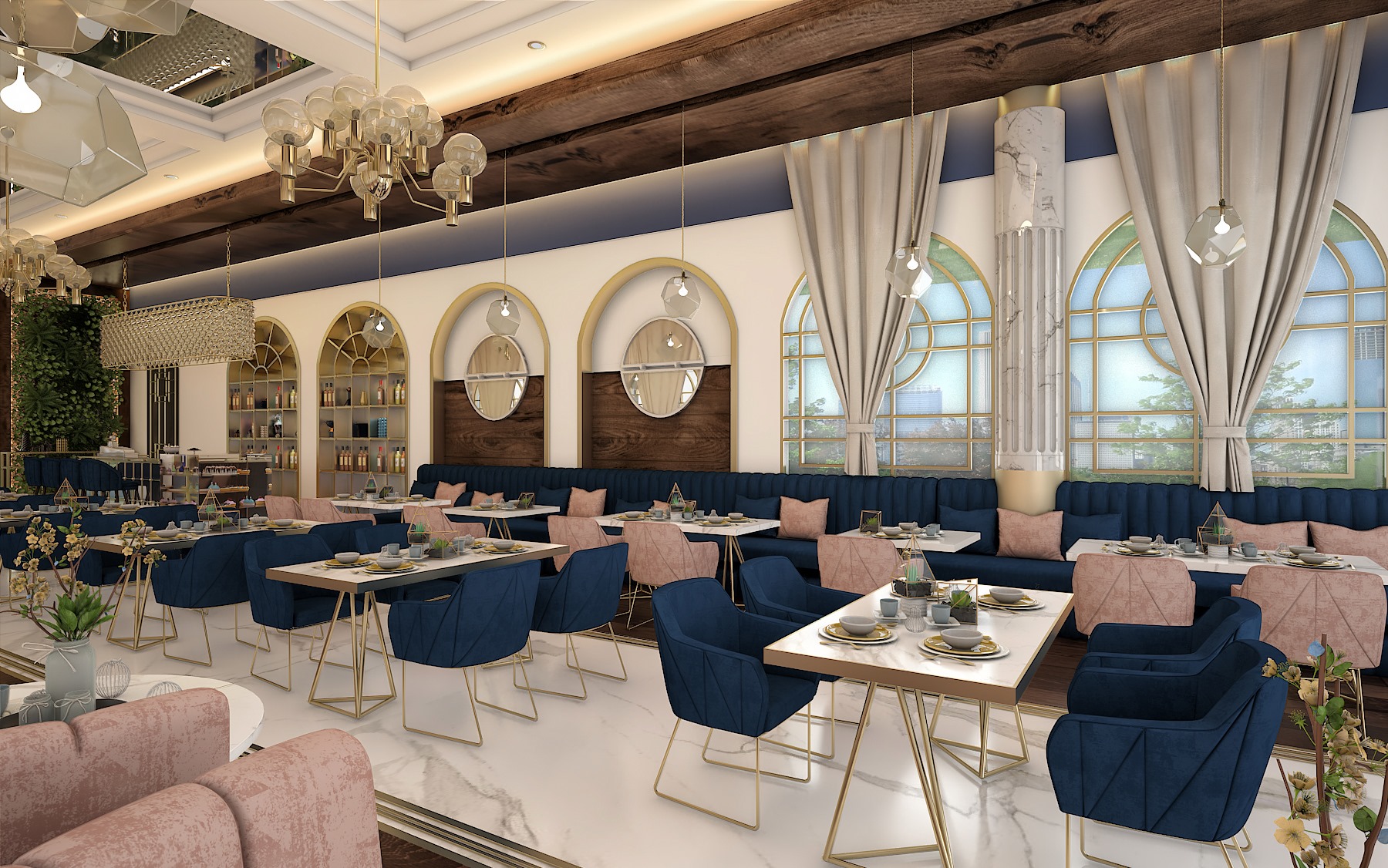 تصميم مقاهي بازار للتصميم الداخلى والديكور بالدمام