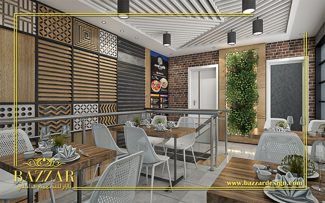 ديكور مطاعم الوجبات السريعة بازار للتصميم الداخلى والديكور