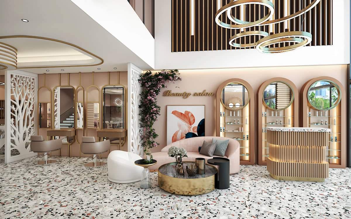 تصميم صالونات تجميل نسائية بازار للتصميم الداخلي و الديكور