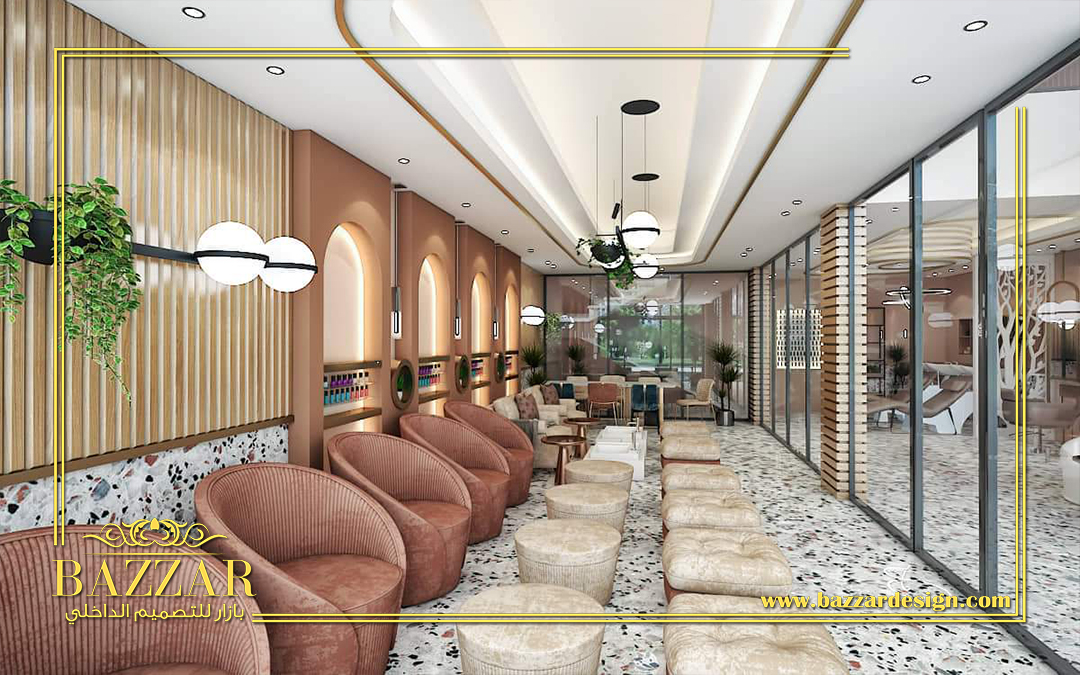 تصميم صالونات تجميل نسائية بازار للتصميم الداخلي و الديكور