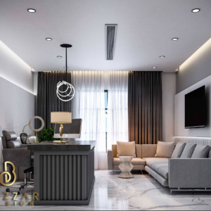 تصميم ديكور مكتب اداري بالكويت