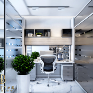 تصميم غرفة مكتب مودرن بدولة الكويت