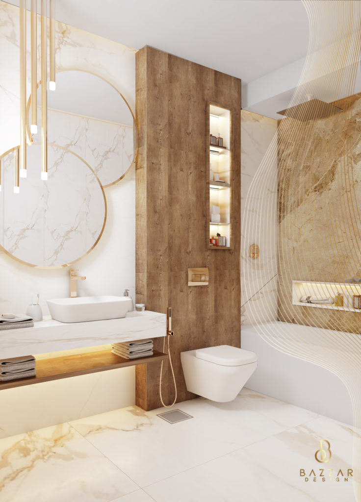 تصميم فخم للحمامات